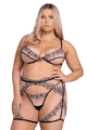 大きいサイズのブラ、パンティー Roma Costume LRBPBLI109X